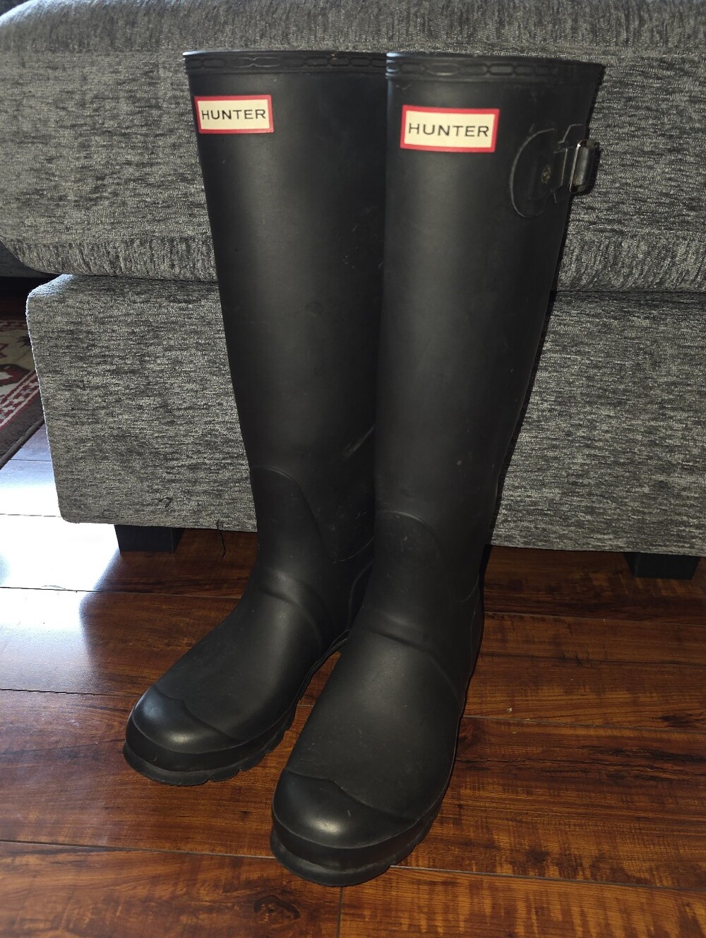 Hunter Women's Black Tall Rain Boots